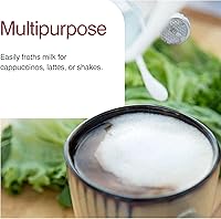 Vista 7 de Zyliss Varita espumadora de leche eléctrica de mano, mezclador de bebidas versátil, espumador para café, capuchinos, lattes o batidos para una