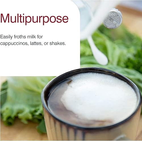 Miniatura 7 de Zyliss Varita espumadora de leche eléctrica de mano, mezclador de bebidas versátil, espumador para café, capuchinos, lattes o batidos para una