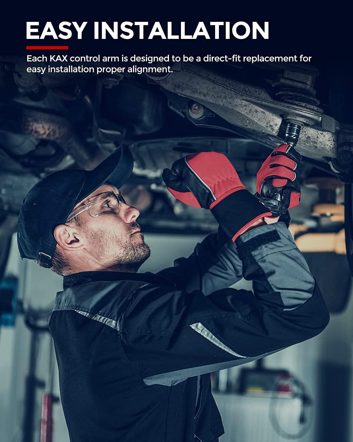 Front Lower Control Arm, Front Lower Control Arm w/Ball Joint Assembly Compatible with 2003-2007 Accord 2004-2008 Acura TSX Sedan 4D Navigation