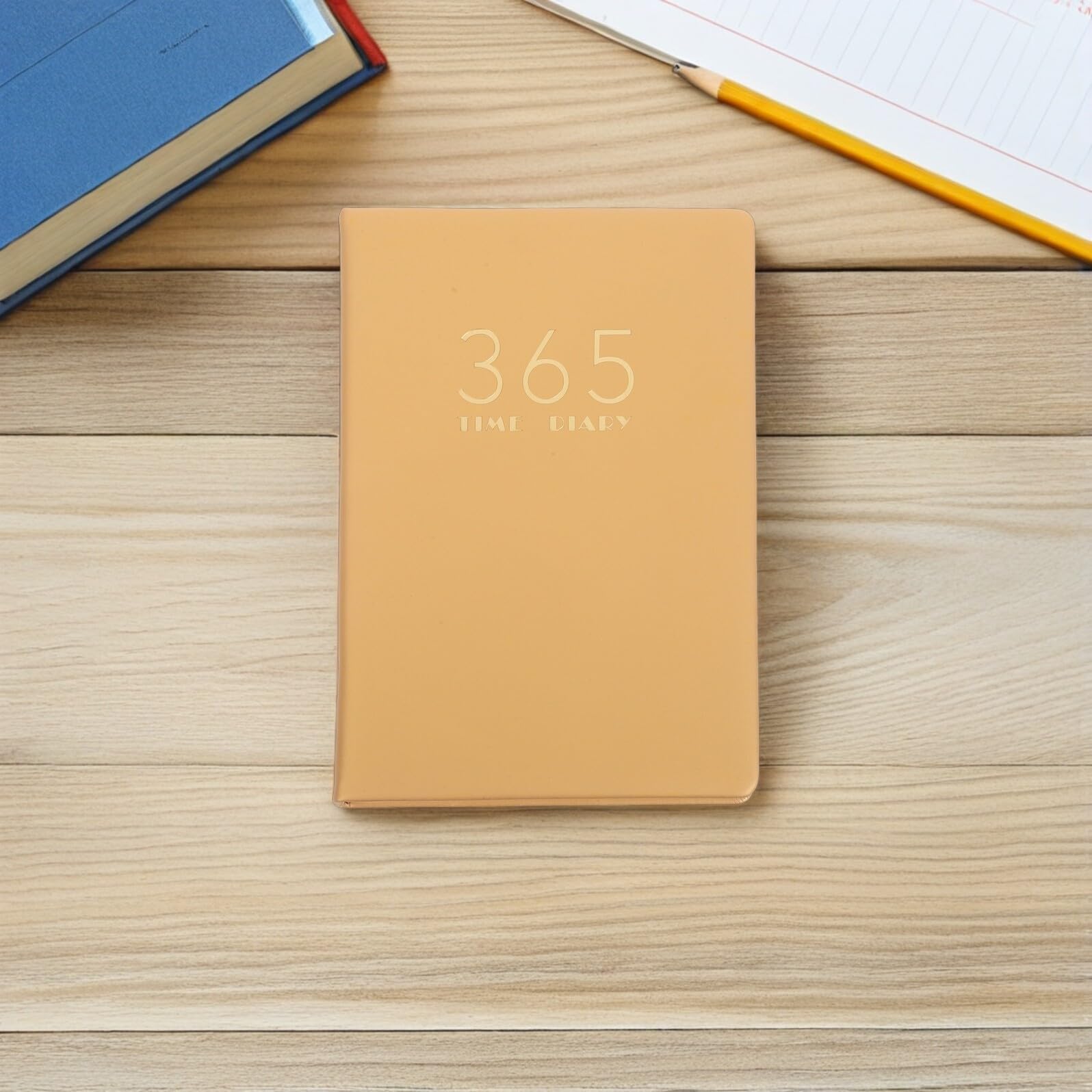 Planner Settimanale e Mensile con Copertina in PU Dorata Calendario Accademico Tascabile con Schede Colorate per Studenti Agenda Giornaliera Compatta per Studio Lavoro e Viaggi