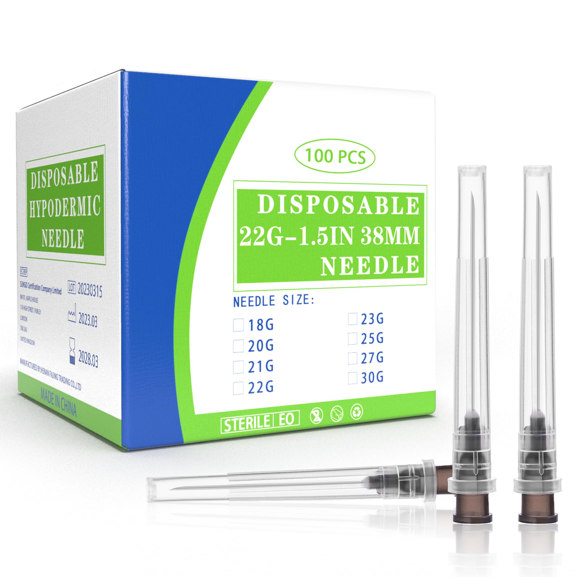 32Ga 5/32 Inch Luer Lock Needle Accessories with Cap for Scientific and Industrial, Individually Wrapped, 100 Pack — Amazon image 15