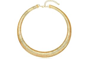 Chunky Gold Chain Choker Necklace for Women