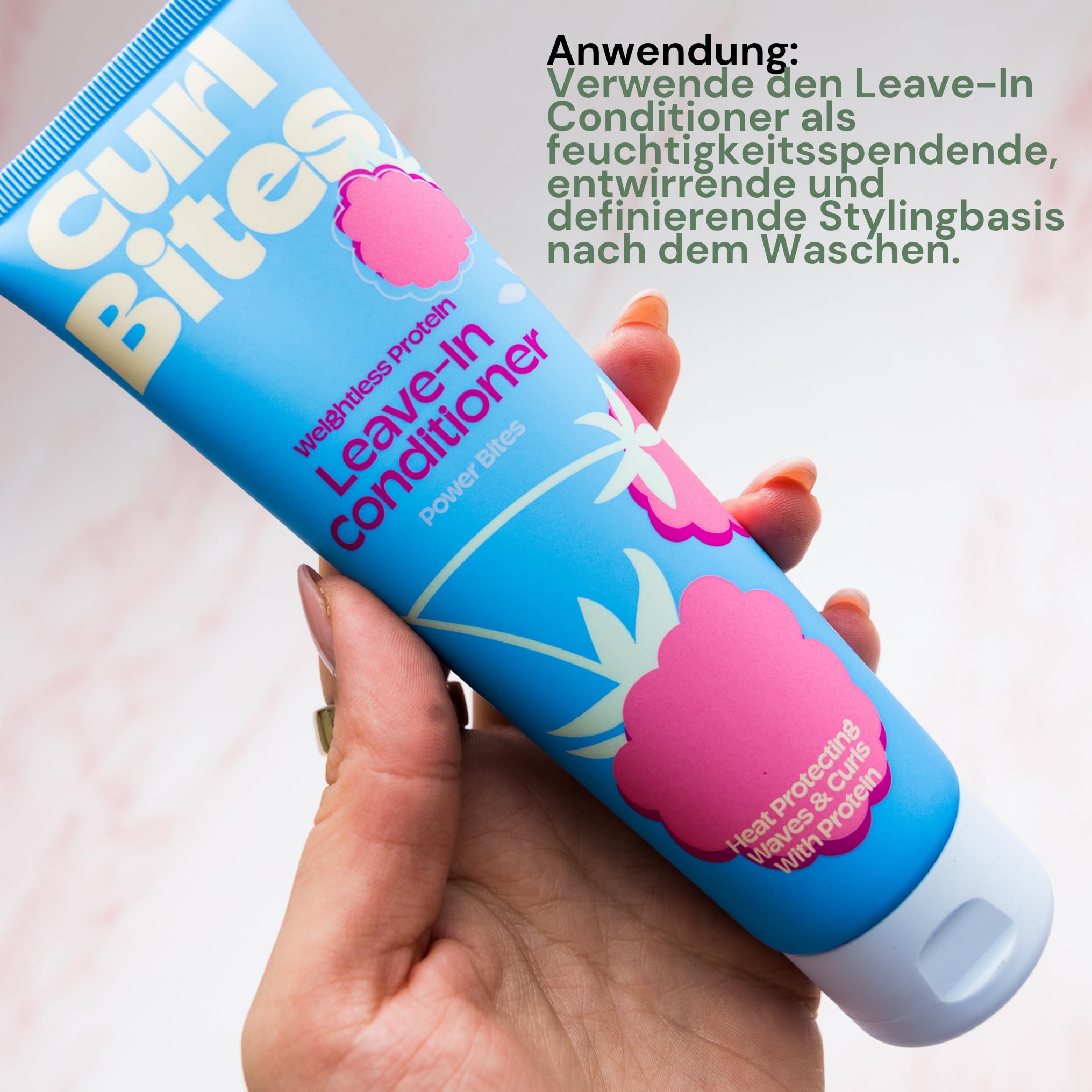 Weightless Protein Leave-In Conditioner | ultraleichter Protein Leave-In für definierte Locken & Wellen - natürlicher Hitzeschutz bis 230°C - extra starke Entwirrkraft & vegan - 150ml