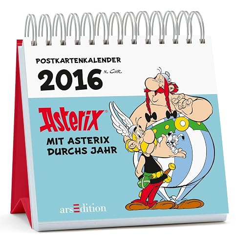 Mit Asterix durchs Jahr 2016 - Postkartenkalender: Aufstellkalender