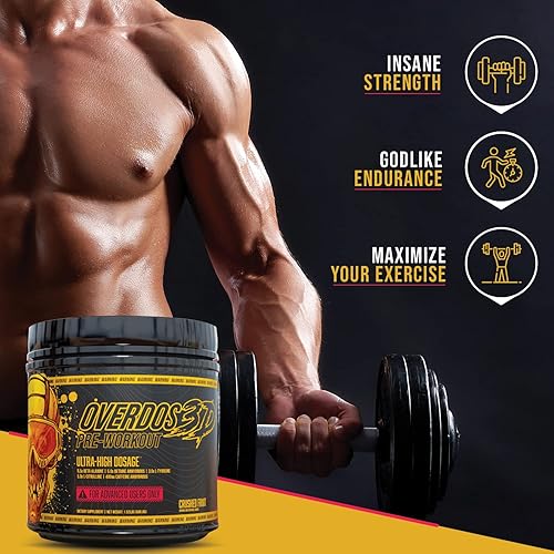 Miniatura 5 de OVERDOS3D Polvo de preentrenamiento | Dosis ultra alta | Solo para usuarios avanzados | Fórmula extrema | Energía duradera, enfoque, bombas y