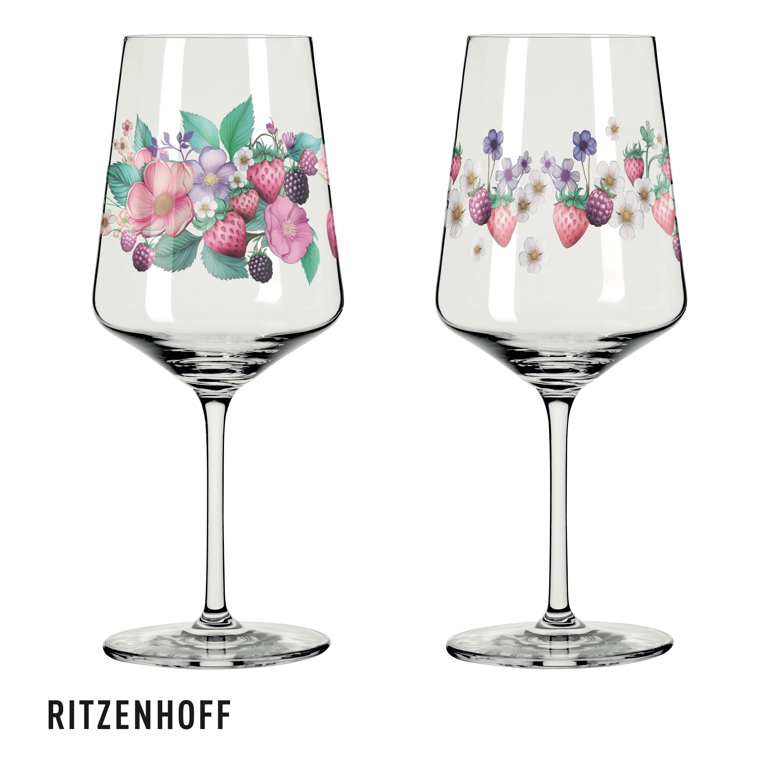 RITZENHOFF Kieliszek do aperitifu, zestaw 2 szt. - 500 ml - Made in Germany | Nr art. 6011004, seria Sonet letni, 2 kieliszki do aperitifu 500 ml, szkło kryształowe, można myć w zmywarce