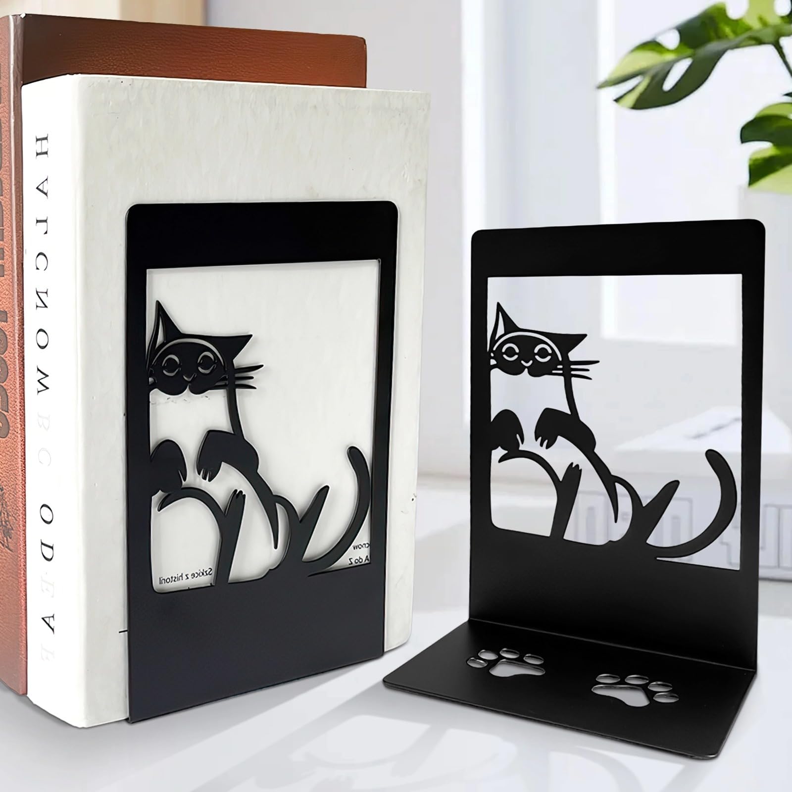Separadores de libros de gato resistentes para sujetar volúmenes pesados