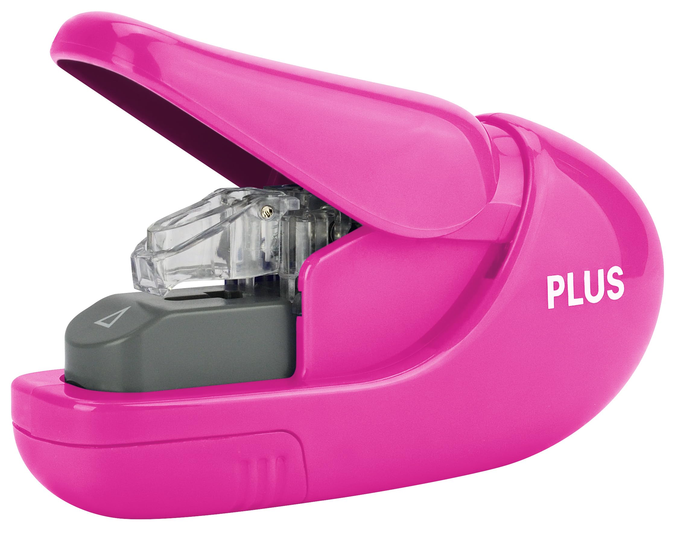 PLUS, Staple Free Stapler, Paper Clinch, 5 Sheet stapling Capacity, Japanese stapling Technology, Pink
