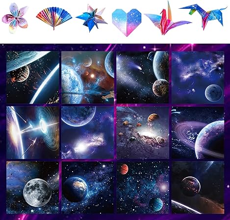 Amazon 折り紙 150枚 おりがみ 折り紙ケース 星折り紙 子供 手作り 紙吹雪 折り紙 グラデーション 両面 カラフル プリント折り紙 千羽鶴 折り紙 天の川 150枚 おりがみ ホビー