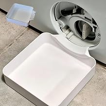 Universal Low Profile Washer Drip Pan for Basement Apartment Mobile Home Garage Homeowners Landlords Residents,1pcs