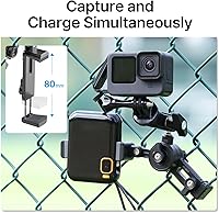 Vista 5 de jusmo CM010 Kit de montaje de valla para teléfono celular Game Changer para GoPro, iPhone, AKASO, DJI Osmo Action, Insta360, Mevo Start