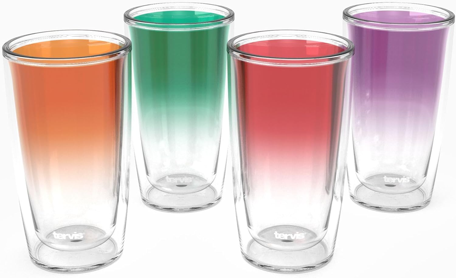 Tervis Enchanted Garden Collection Made in USA Double Walled Insulated Tumbler Travel Cup Keeps Drinks Cold & Hot, 16oz 4pk, Assorted