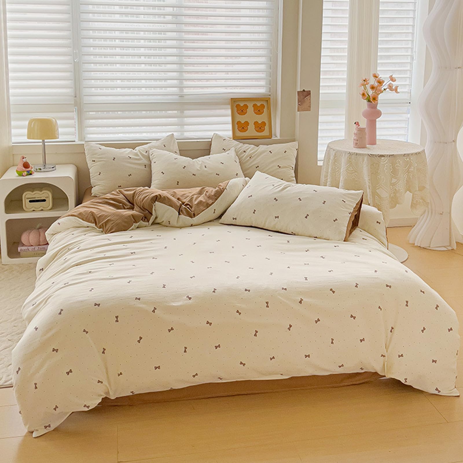 Safe Gentle Cotton Bettwäsche Kollektion, 4-teiliges Set mit Cartoon Motiven für Kleinkinderzimmer Stile Babysicheres Baumwoll Bettwäsche Set