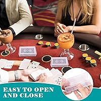 Vista 4 de Paquete de 12 cajas transparentes, cajas de plástico para tarjetas