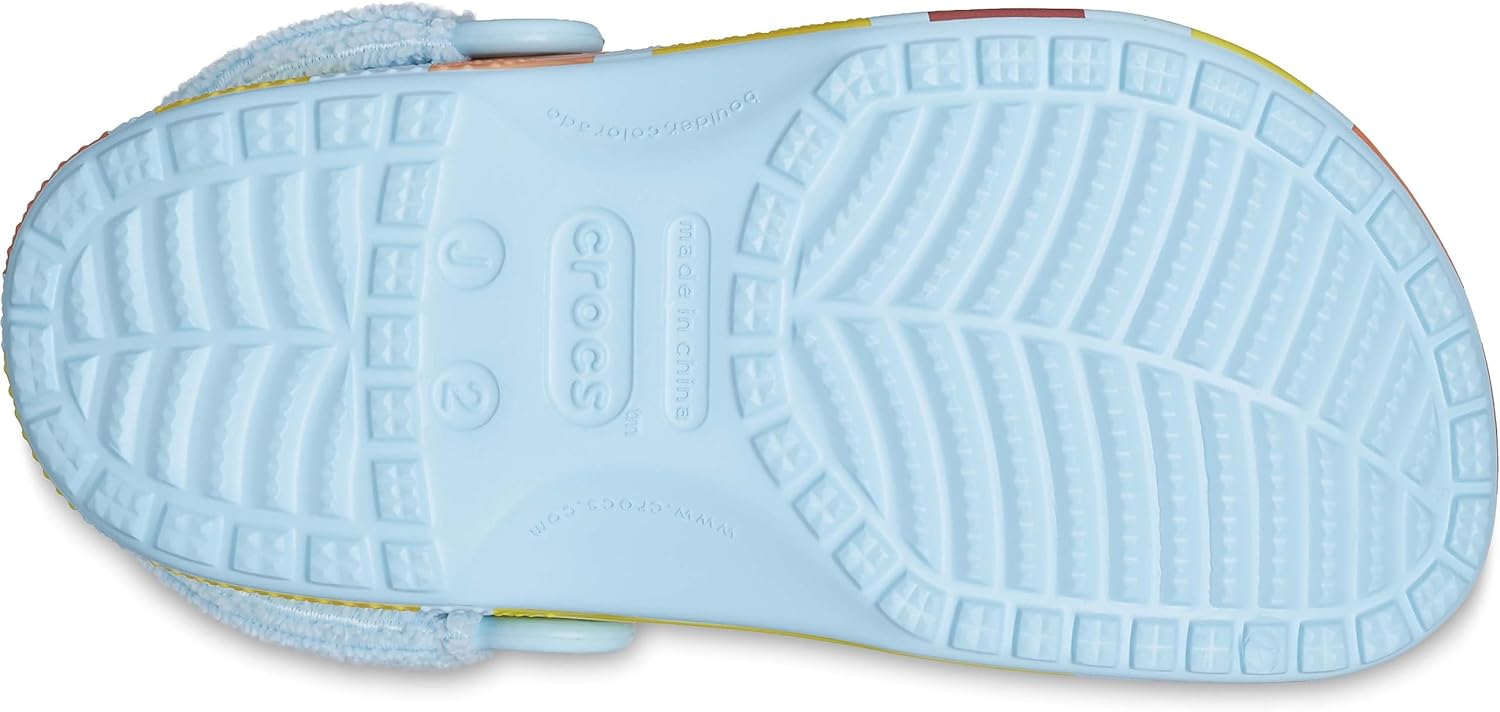 Crocs Kids' Classic Graphic Terry Cloth Backstrap Clog