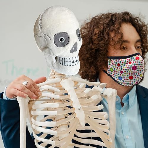 Miniatura 3 de GIANTmicrobes Calavera de peluche, animal de peluche de calavera, regalo anatómico de cráneo, decoración de calavera de Halloween, calavera de