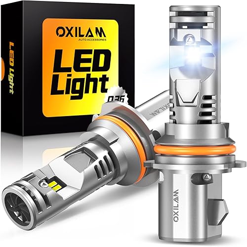 OXILAM 9007 LED Bulb HB5 Bulbs, 900% Brighter Ultra-Bright, 3 Min Quick Install, 20 Years Lifespan, No Flicker, 99% Compatibility