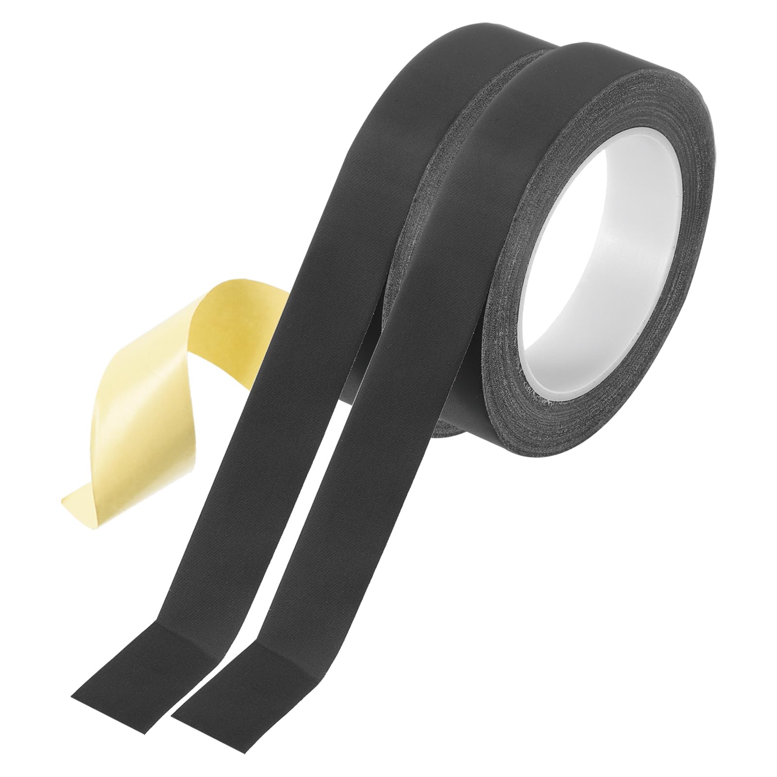 MECCANIXITY Nastro adesivo isolante in tessuto acetato, 2,5 cm x 29,9 m, nero, resistente al calore, nastro in tessuto per riparazione di cablaggi elettrici e chitarre, 2 pezzi
