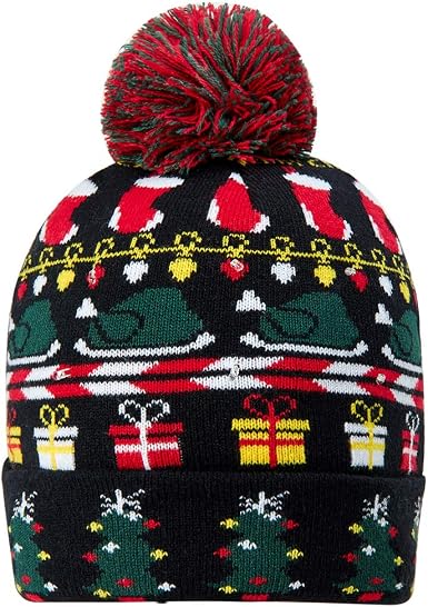 AIDEAONE LED Light-up Knitted Ugly 