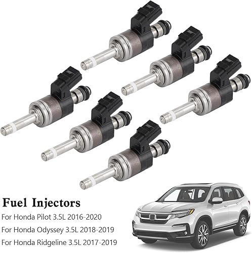 Miniatura 5 de 6 inyectores de combustible aptos para Honda Pilot 3.5L 2016-2020, Odyssey 3.5L 2018-2019, Ridgeline 3.5L 2017-2019, boquilla de inyector de