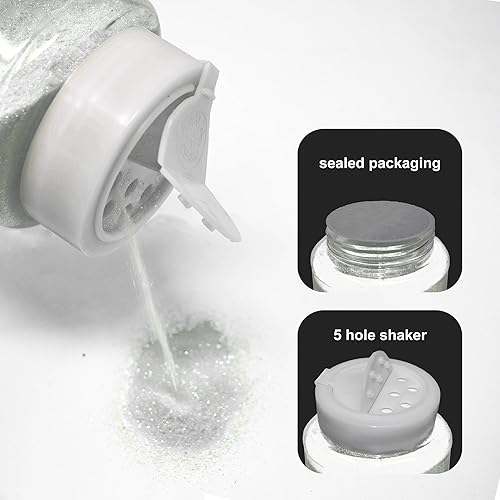 Miniatura 8 de Craft and Party, Purpurina artesanal para manualidades y decoración, embotellada de 1 libra (gruesa 124 pulgadas, 0.040 pulgadas, 0.039in, azul