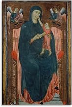 SHAMEN Master of Varlungo-Madonna And Child Enthroned with Angels Poster Cool Artworks Painting Wall Art Canvas Prints Hanging Picture Home Decor Posters Gift Idea 16x24inch(40x60cm)