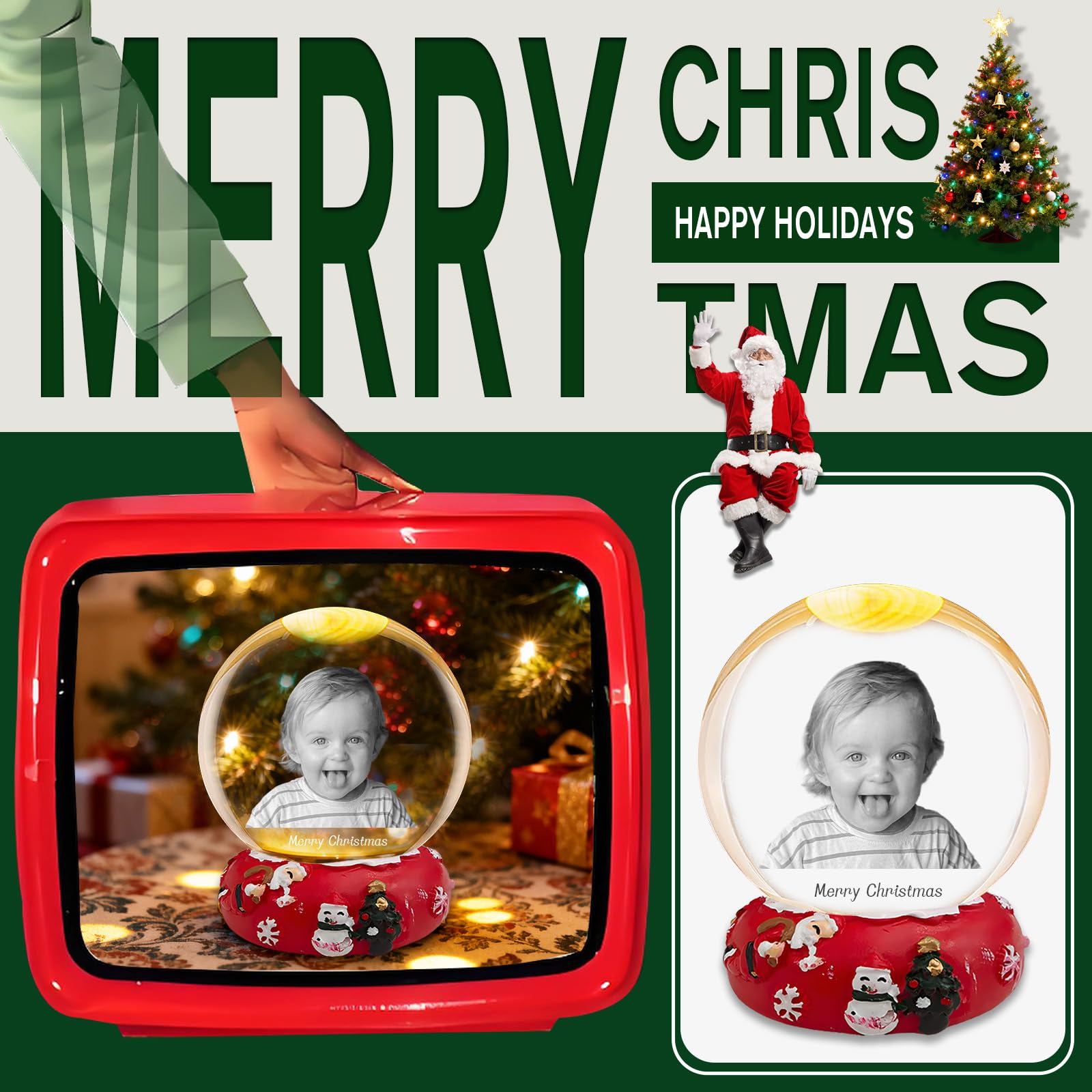 Show Variant Christmas Snowball Globe Glass Snow Globe, Snow, Decoration,  Winter PNG Photo Ornaments