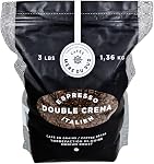 Cafes Mers du Sud - Haricots entiers pour Espresso 3 Livre (1.36 (kg) - Rôtissement moyen - Espresso Double Crema Italien - Haricots de café Haricot entiers de longueur moyenne - Sac refermable