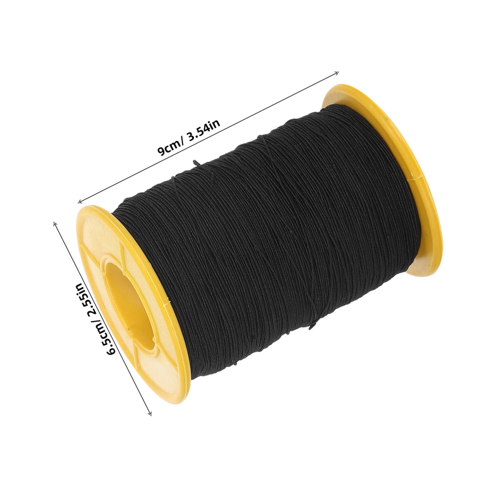 8 Rollos Hilo Elástico Negro Cuerda Stretch para Pulseras DIY Cuentas Costura Manualidades Flexible