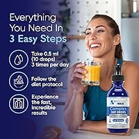 Vista 4 de Gotas de dieta complejas las mejores gotas naturales para controlar el peso para hombres y mujeres (1 botella, 2 onzas líquidas)