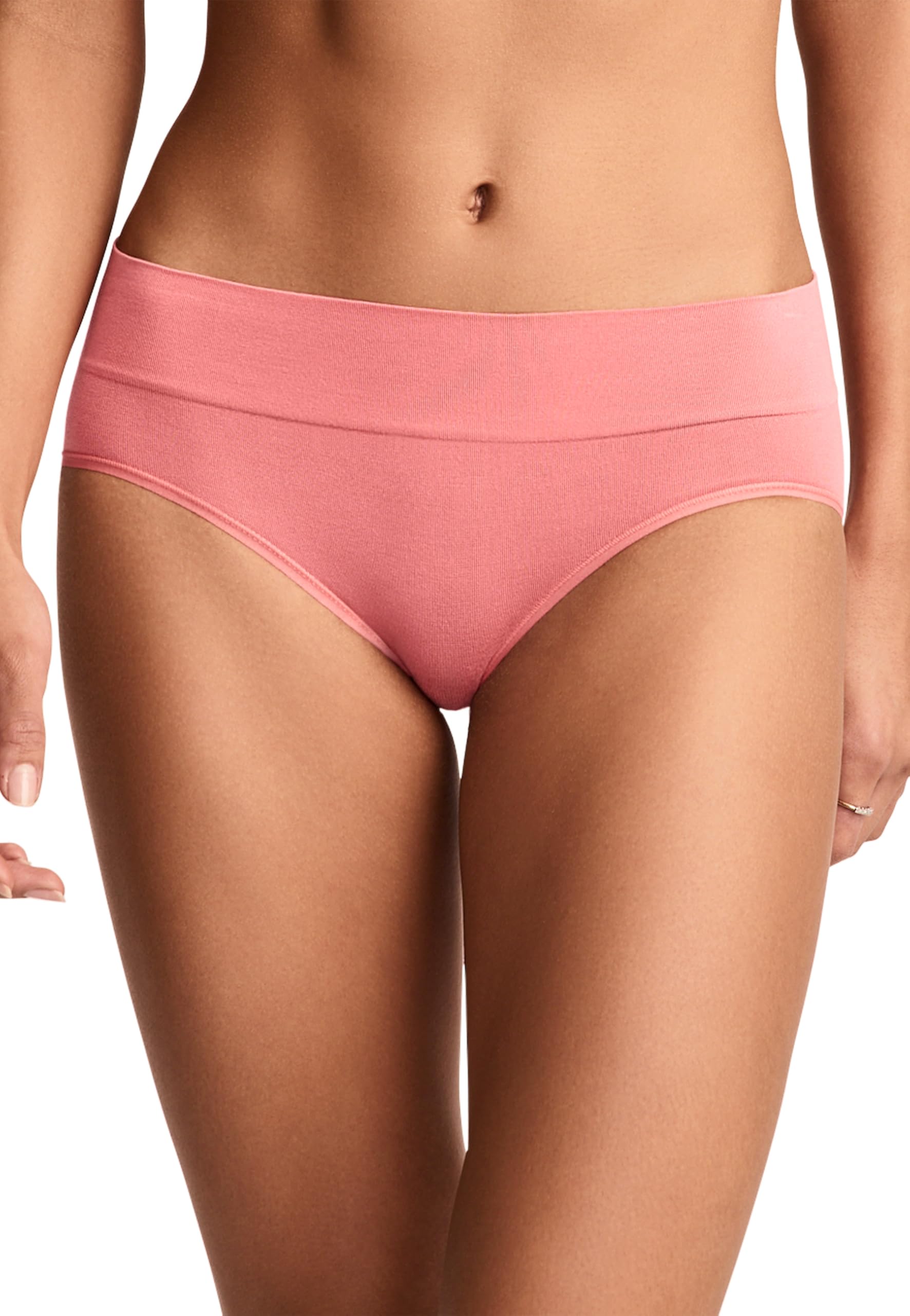 Jockey Women's Seamfree Comfort Hipster, Coral Pink, XL