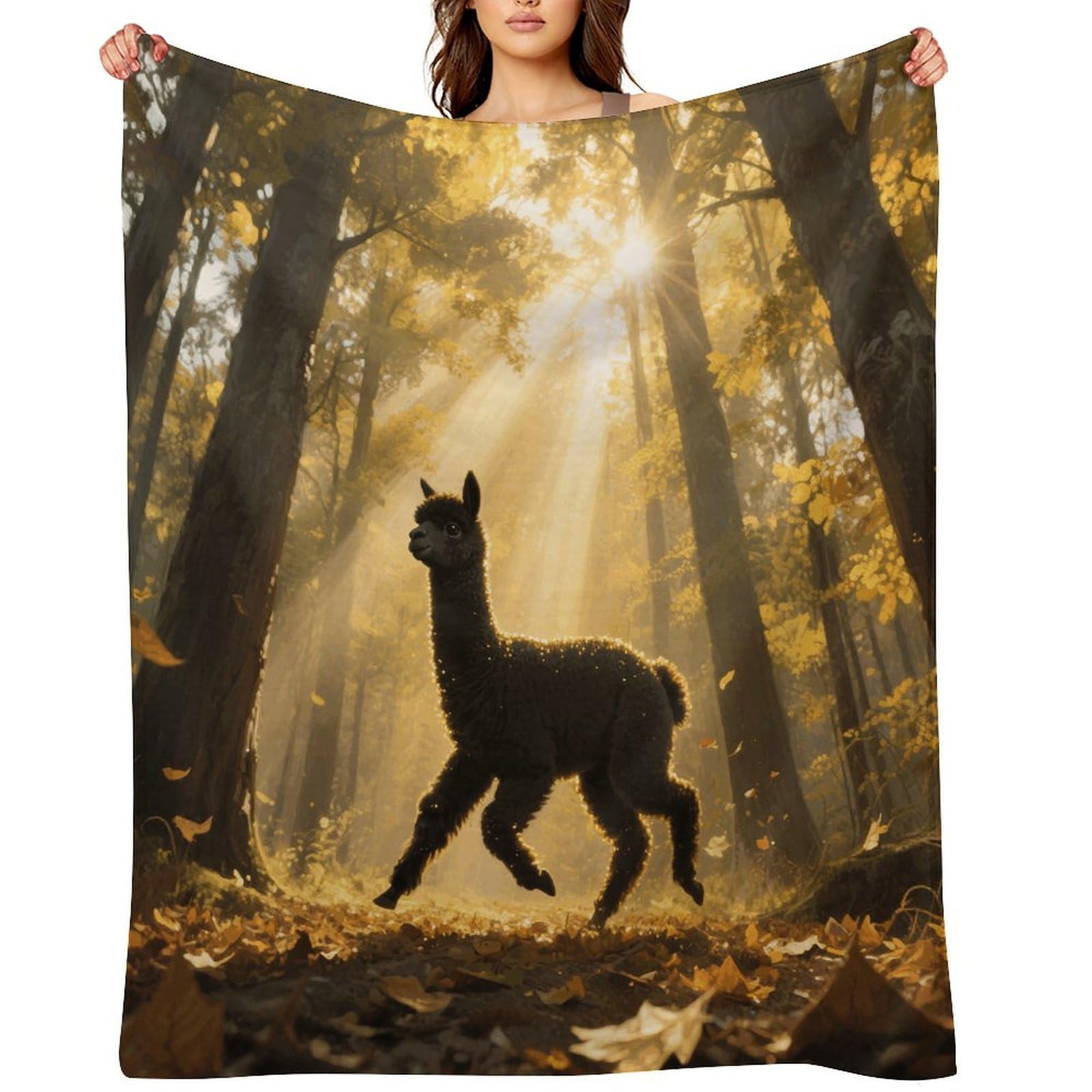Wonderful Forest Throw Blanket for Couch and Bed Super Soft Warm Lightweight Throw Blankets Cozy Fuzzy Flannel Blanket Personalized Decorative Blankets for Sofa Decor 50"x60"