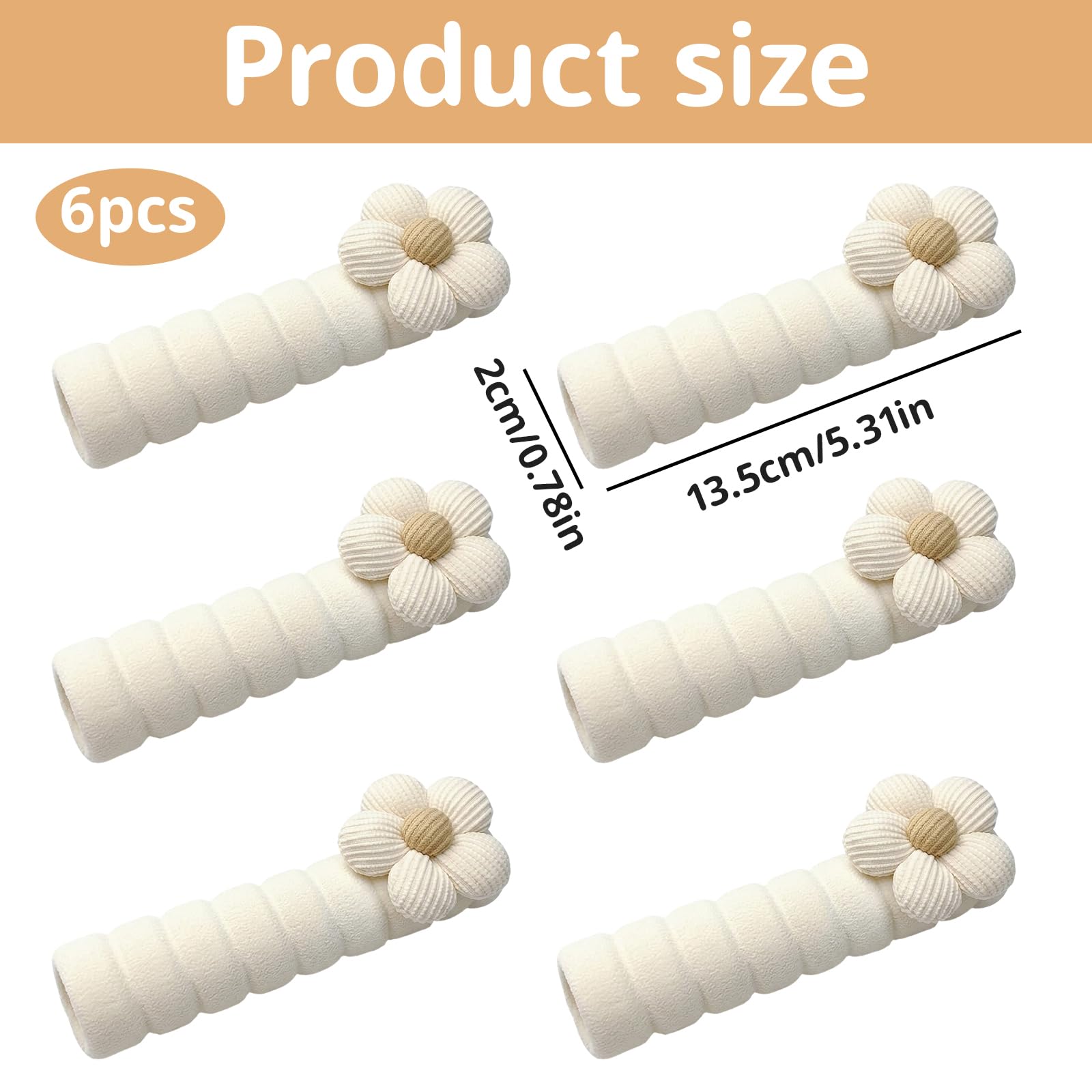 6Pcs Door Handle Protectors, Door Protector, Door Handle Cover Ideal for Home, Office and Hotel Use, Families, Tenants and Hotel Owners — view 2