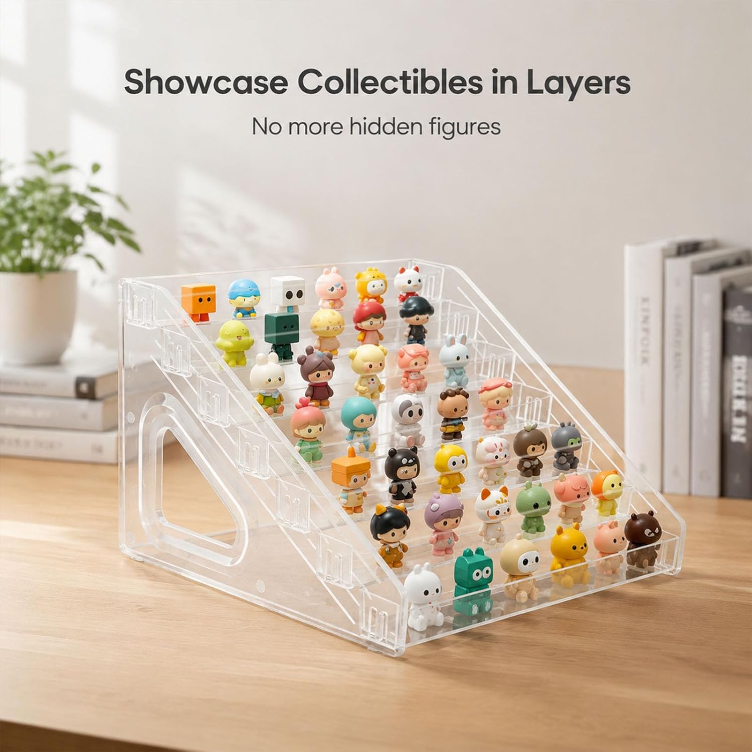 Acrylic Paint Organizer, 7 Layers Clear Storage Rack, Countertop Display for Acrylic Paint, Paint Bottles, Nail Polish and Craft Supplies