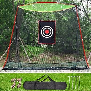 Kapler Golf Hitting Net, Golf Practice Net, 8x7x7ft Golf Practice Net, Heavy Duty Golf Net, Driving Net for Outdoor/Indoor/Backyard