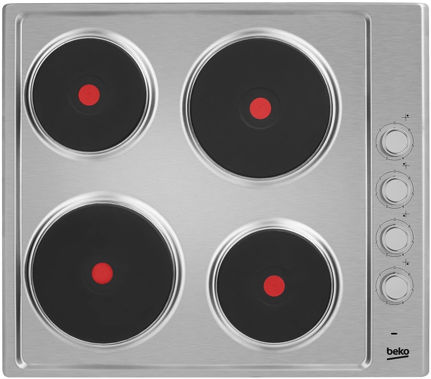 Beko HIZE64101X Built-in Sealed Plate Hob, 1500 W, Stainless Steel