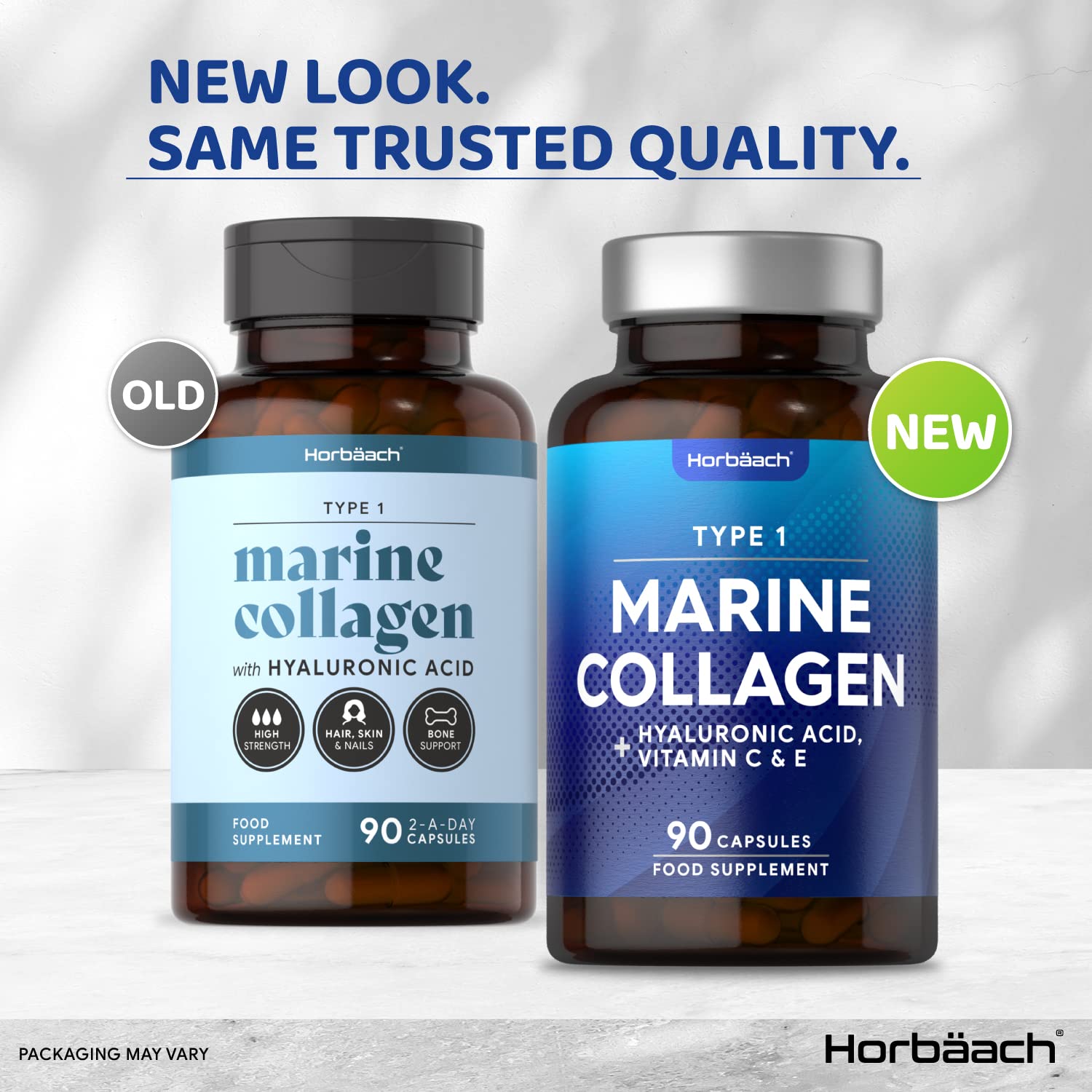 Buy Marine Collagen Capsules 1000mg with Hyaluronic Acid, Vitamin C