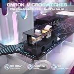 ATTACK SHARK X1 Ultralight Tri Mode Wireless 40000 DPI Gaming Mouse-White | Magnetic RGB Charging Dock,Anti Slip Grip Tape,PixArt PAW3395 Pro Optical Sensor,BT/2.4Ghz/Wired,Driver for PC Win Mac Gamer