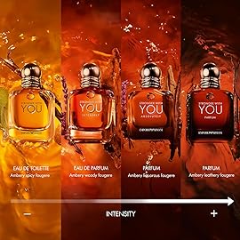 Armani Beauty - Stronger With You Intensely - Cologne for Men - Fougre Ambery Woody Mens Fragrance - Pink Pepper, Lavender, Vanilla Notes - 3.3 Fl Oz