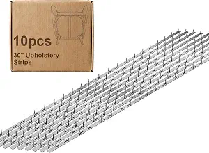 10 Pcs 30" Upholstery Tack Strips, Galvanized Steel