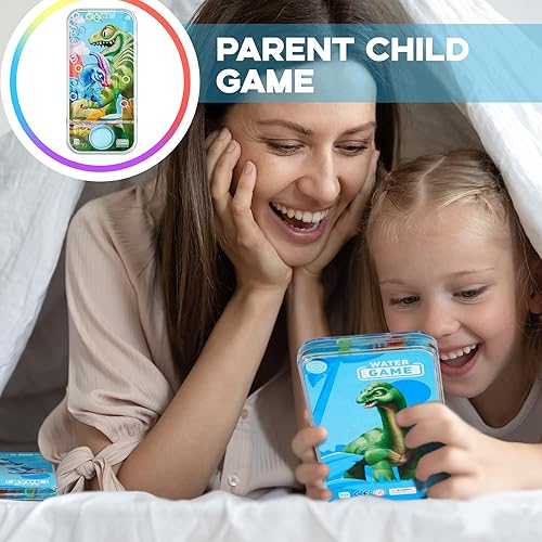 Miniatura 5 de Chalyna 4 piezas de juegos de agua de mano, juguetes de anillo de agua, juego de lanzamiento de anillos coloridos sin viaje por carretera, juguetes