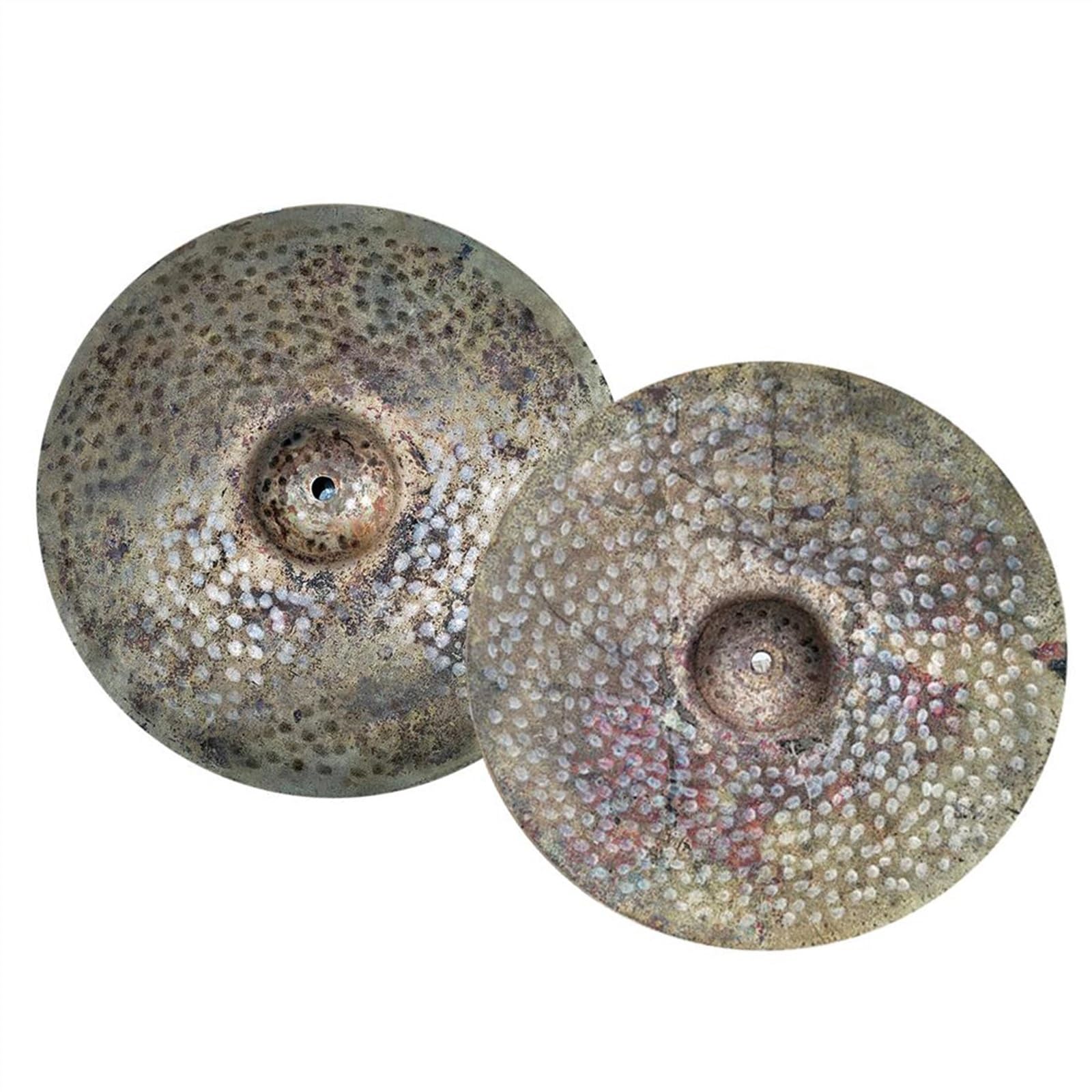 Un Par De Platillos Hi-Hat De 15 Pulgadas Hechos A Mano para Bateristas Platillos para Principiantes (Color : 05)