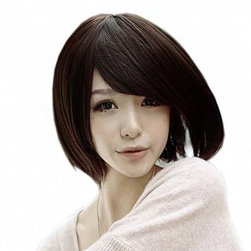 Ritzkart Full Hair Wig Natural Human Hair Type Short Straight Hair 805 Ht3, Black,