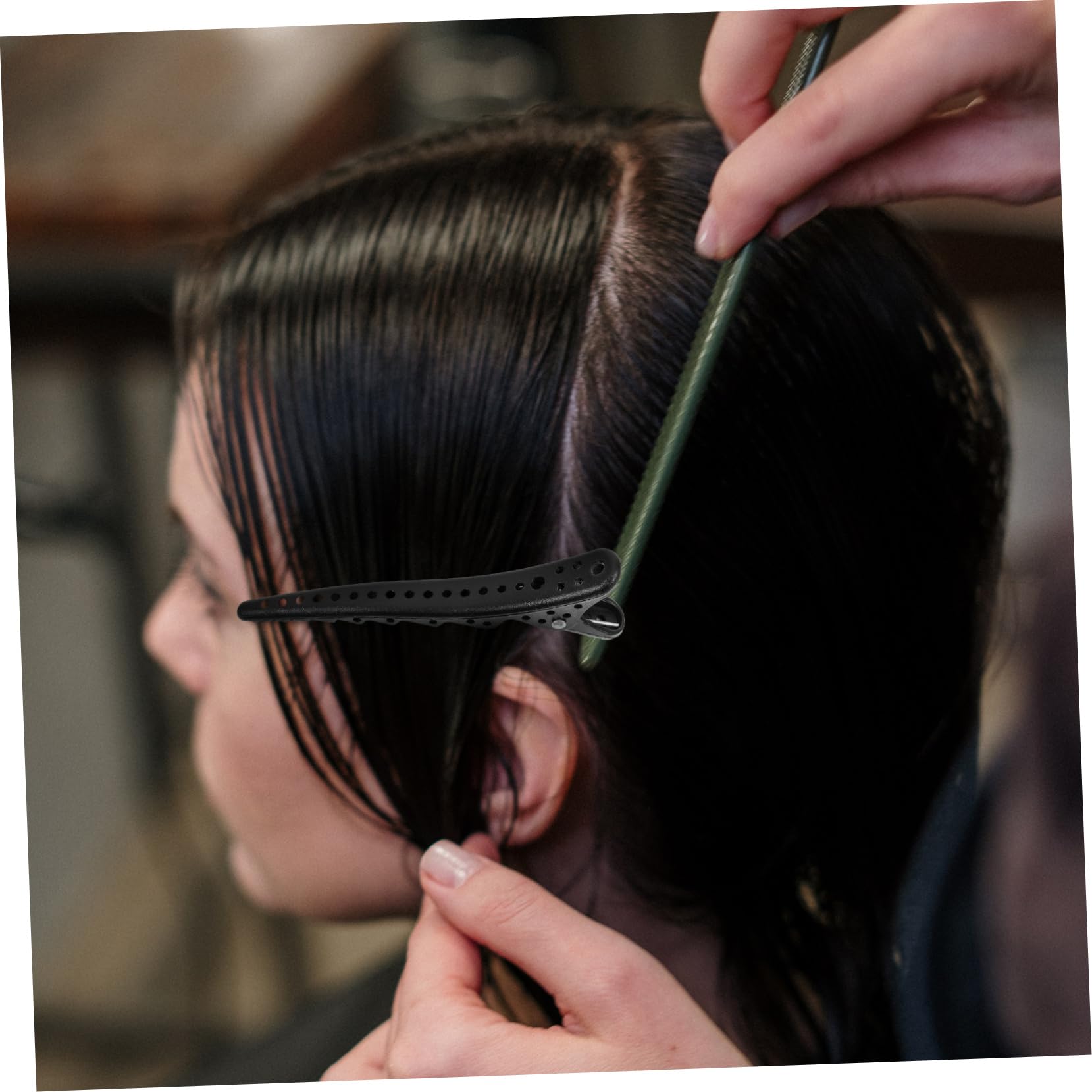 PACKOVE 30pezzi Fermagli Per Professionali Antiscivolo Clip Per Sezionamento e Styling Accessori Per Parrucchieri e Makeup Per Acconciature Precise e Stabili