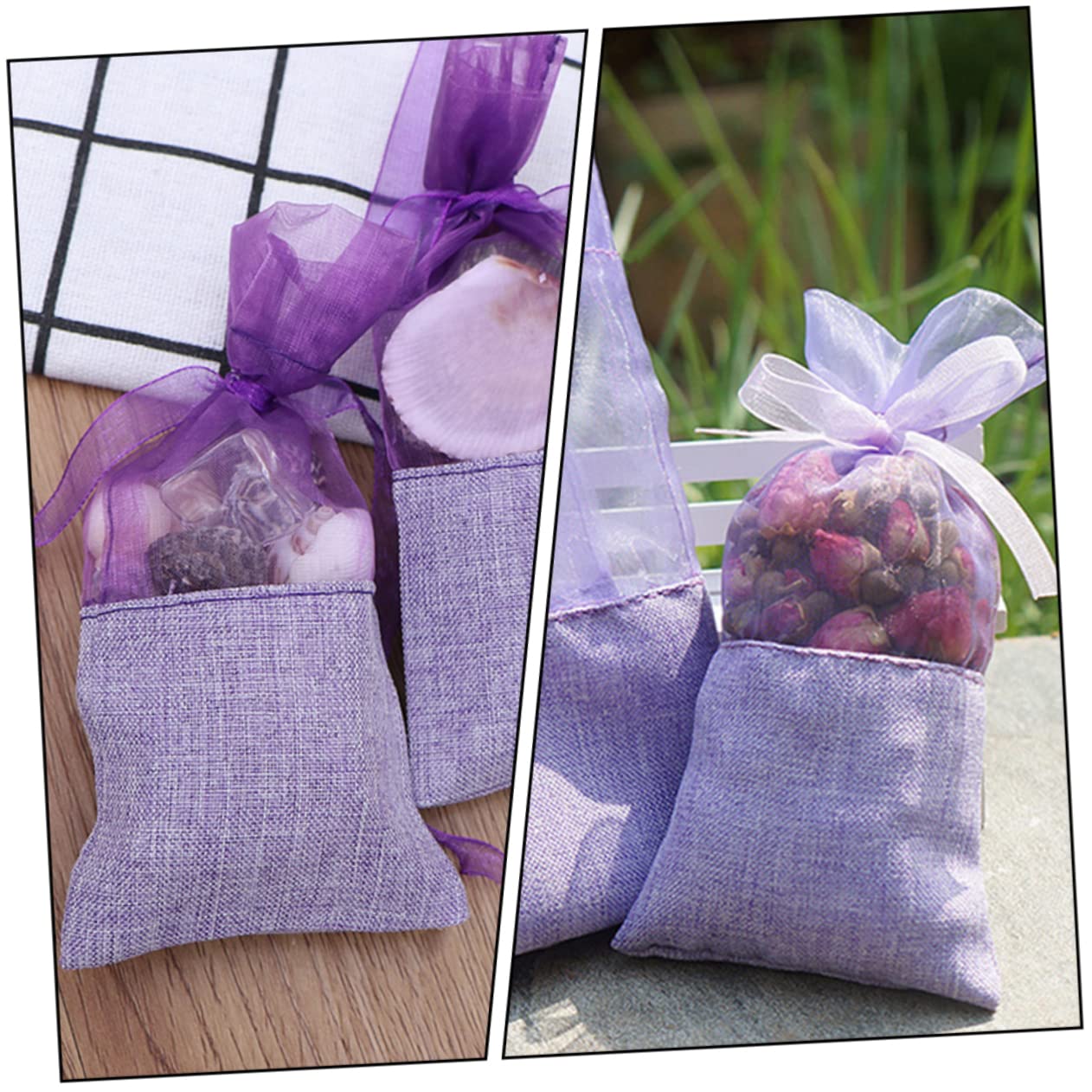 COLLBATH 96stücke Lavendelsäckchen Aromatische Duftbeutel Für Schubladen Kleiderschränke Und Autos Leere Beutel Zur Individuellen Befüllung Mit Kräutern Tees Oder Gewürzen Für