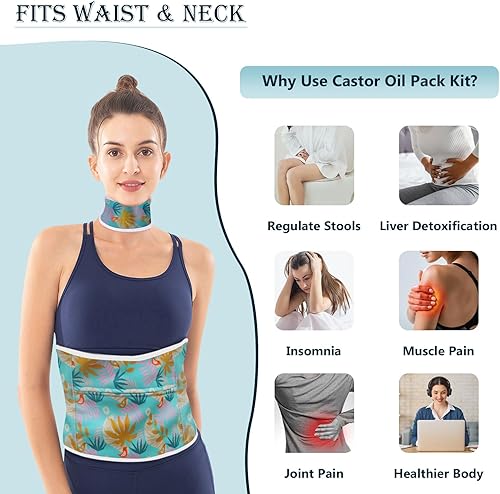 Miniatura 4 de Paquete de aceite de ricino, paquete de aceite de ricino orgánico reutilizable, paquete de aceite de ricino sin desorden para paquetes de aceite de