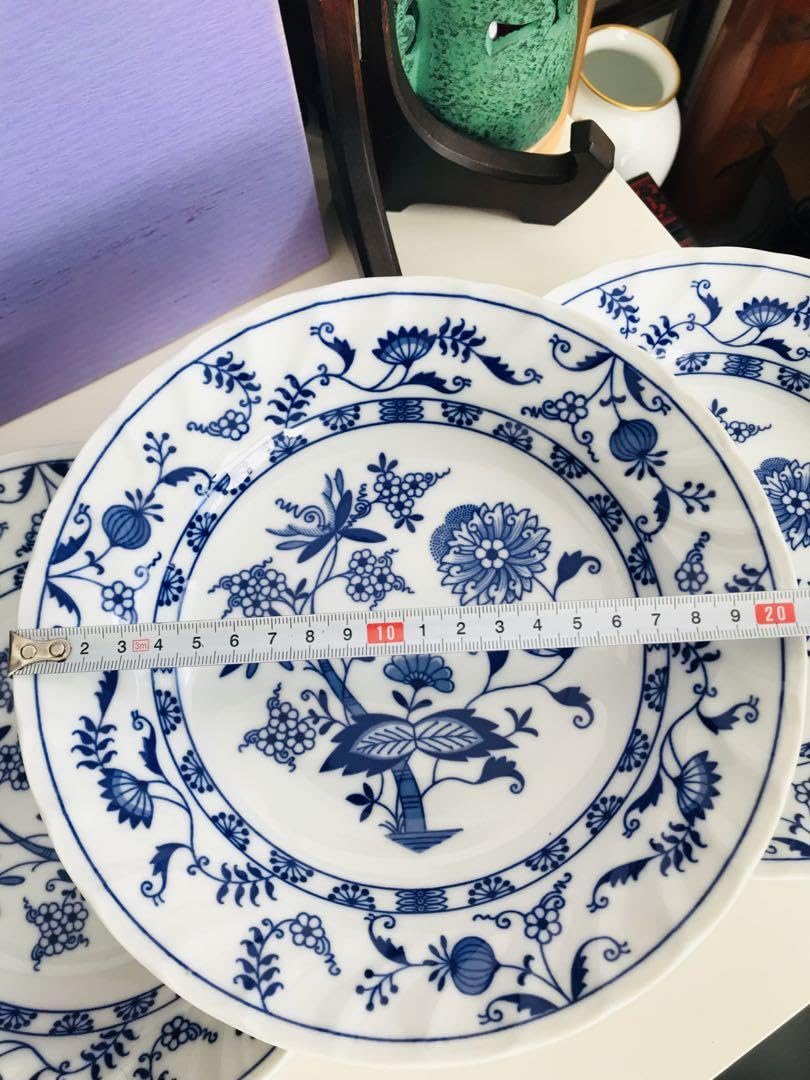 Amazon.co.jp: ブルーエルベ 三洋陶器 blue elbe by sanyo 皿3枚