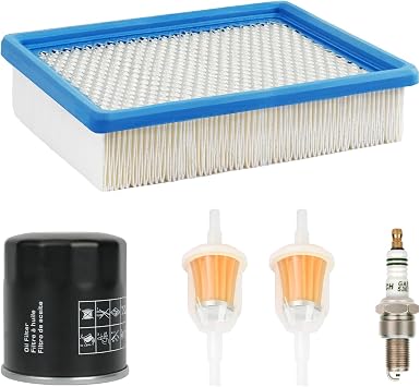 CLUBRALLY Golf Cart Tune Up Kit for Club Car DS 1992-Up Gas Carts with FE290 Engines, Air Filter 1015426, Oil Filter 1016467 41016467, Fuel Filter 1013684 1014522 102003201, Spark Plug