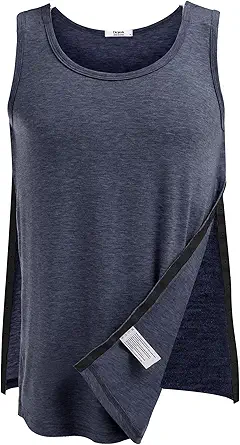 Deyeek Unisex Full Snap-Access Tank Tops for Shoulder Surgery