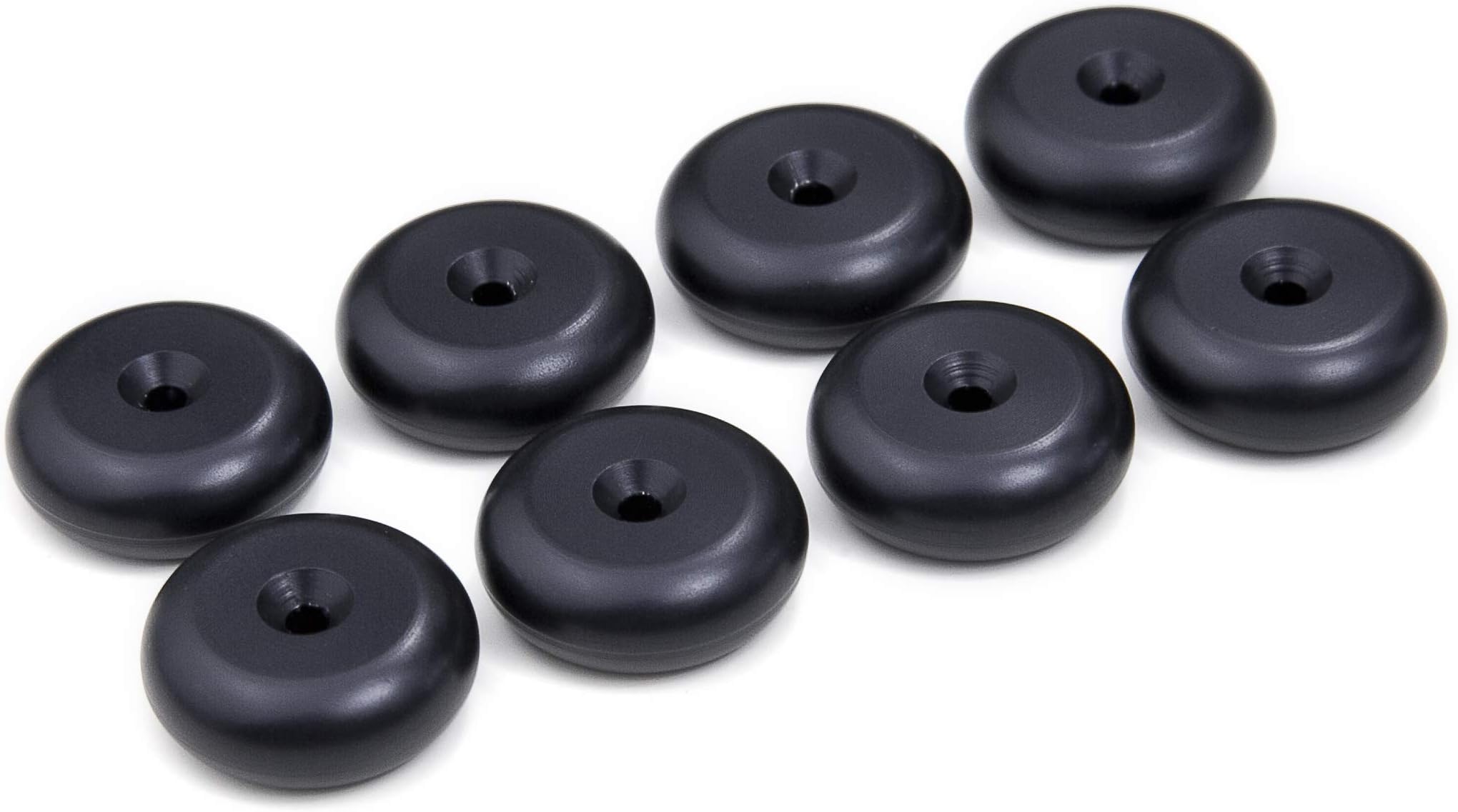 PrecisionGeek - Speaker Spike Pads Aluminium BLACK Round Shape 20mm diameter ...